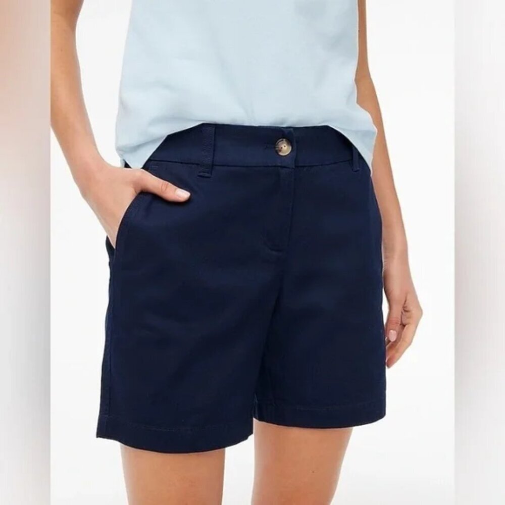 J. Crew Navy Women's Chino Shorts
